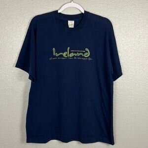 VTG Screen Stars Men’s Size XL Original Dark Blue Ireland Short Sleeved T-shirt